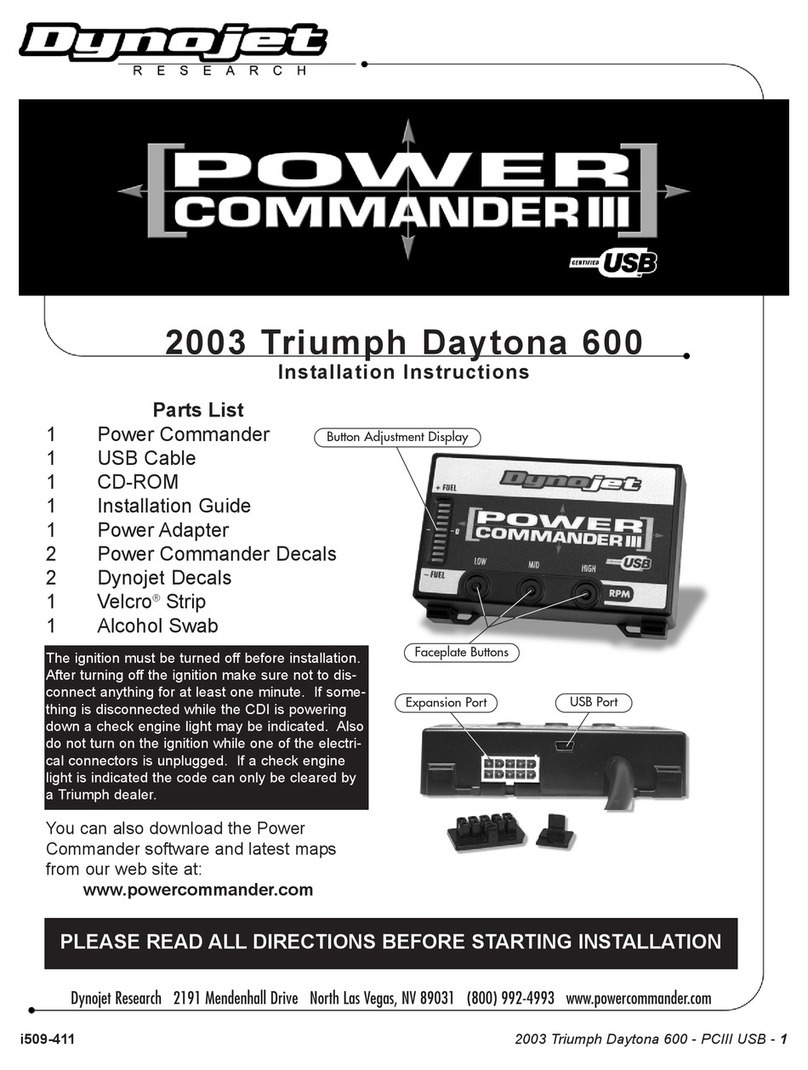 Dynojet POWER COMMANDER III User manual