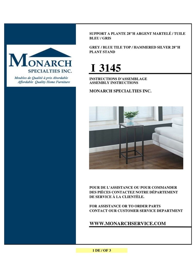 Monarch Specialties I 3145 User manual