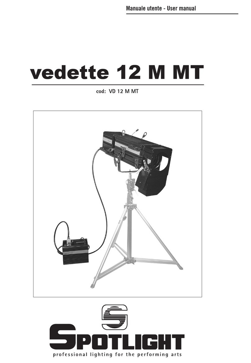 Spotlight vedette 12 M MT User manual