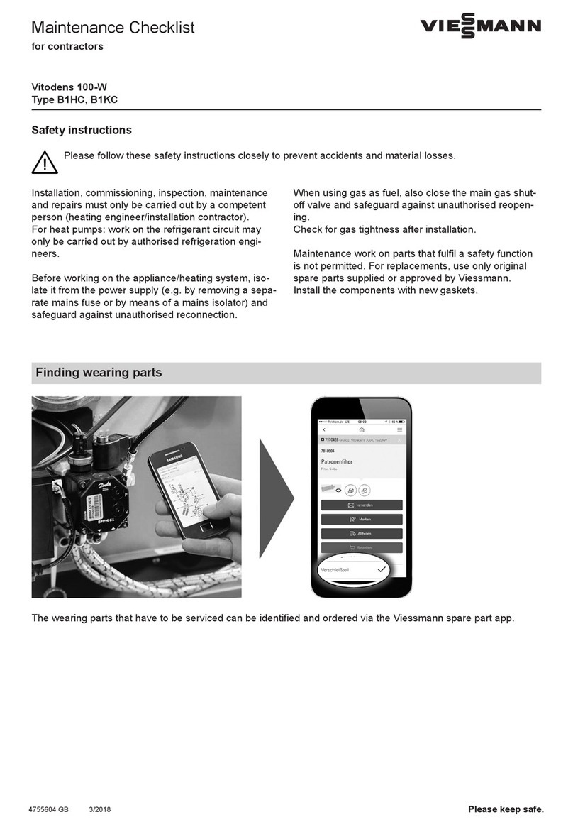 Viessmann Vitodens 100-W User manual