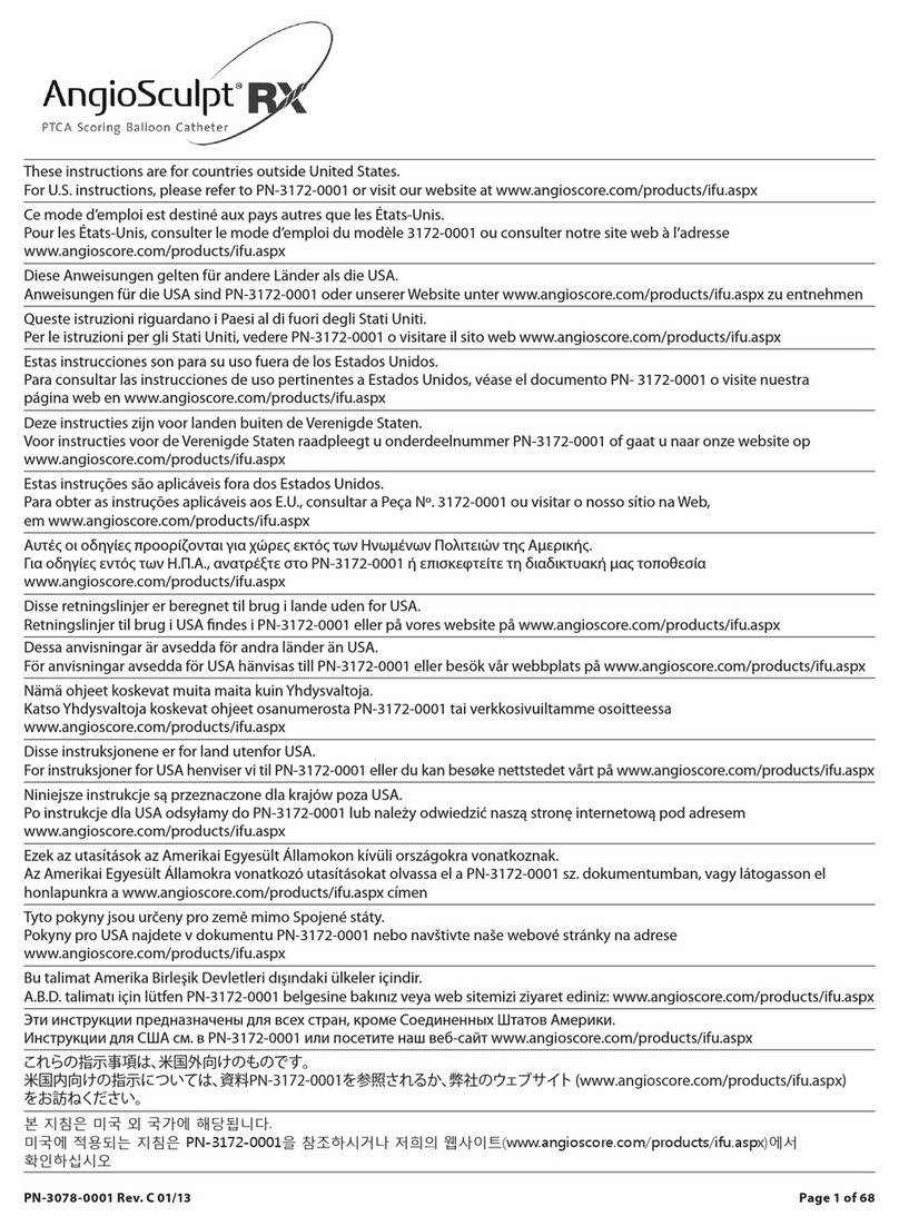 AngioScore AngioSculpt RX User manual
