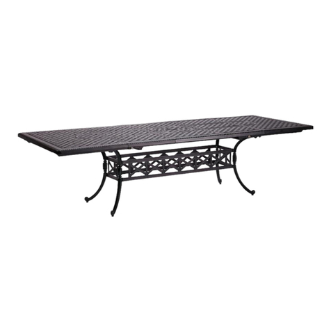 Frontgate Carlisle Cast Rect. Dining Table User manual Frontgate Carlisle Cast Rect. Dining Table User manual