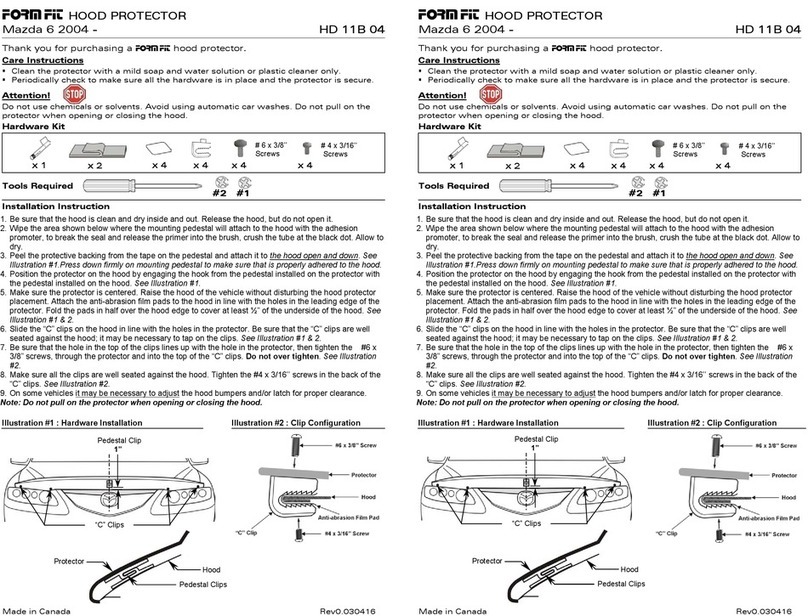 FormFit HD 11B 04 User manual