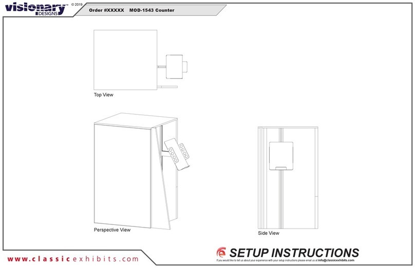VISIONARY DESIGNS MOD-1543 Setup instructions