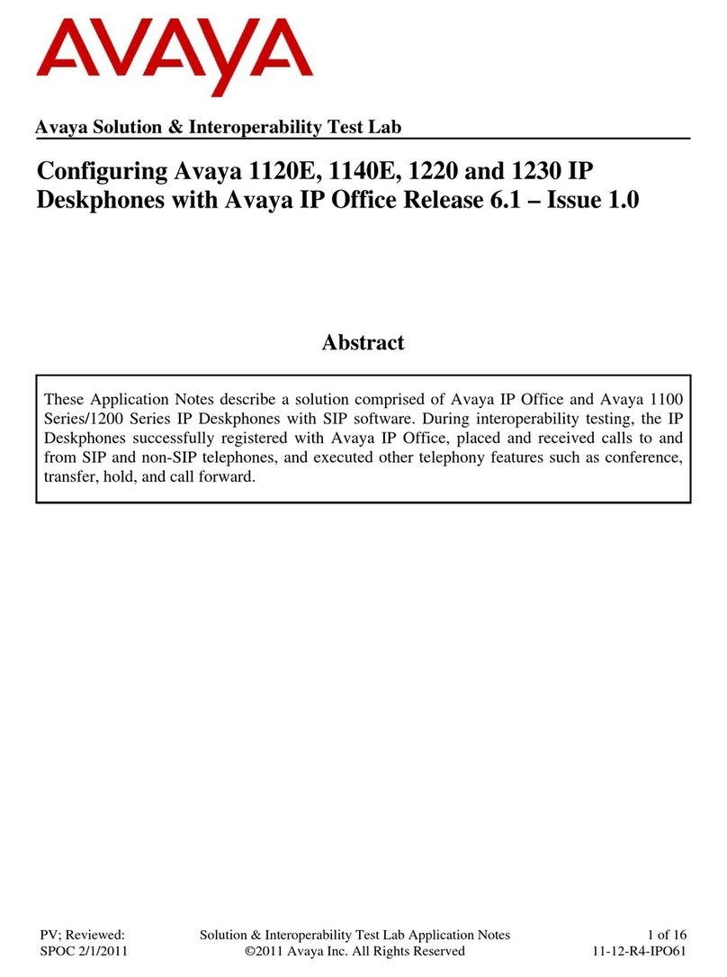 Avaya 1120E User manual