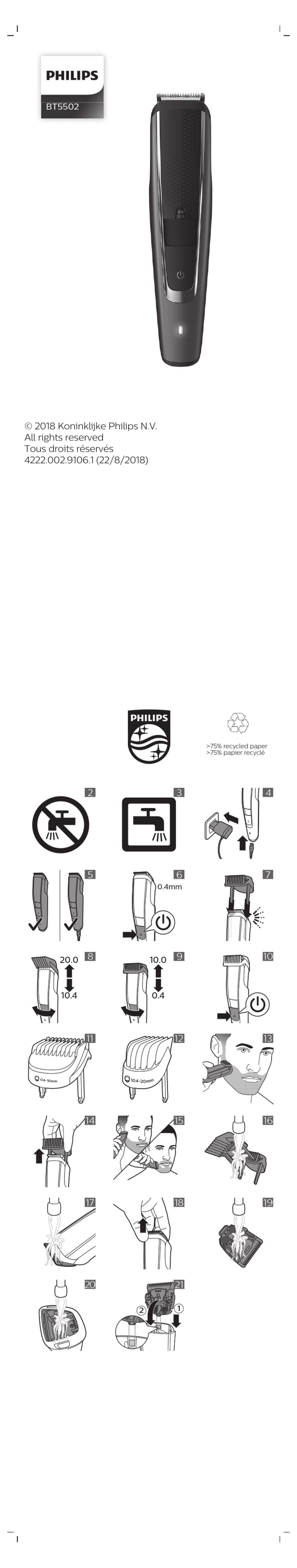 Philips BT5502 user manual