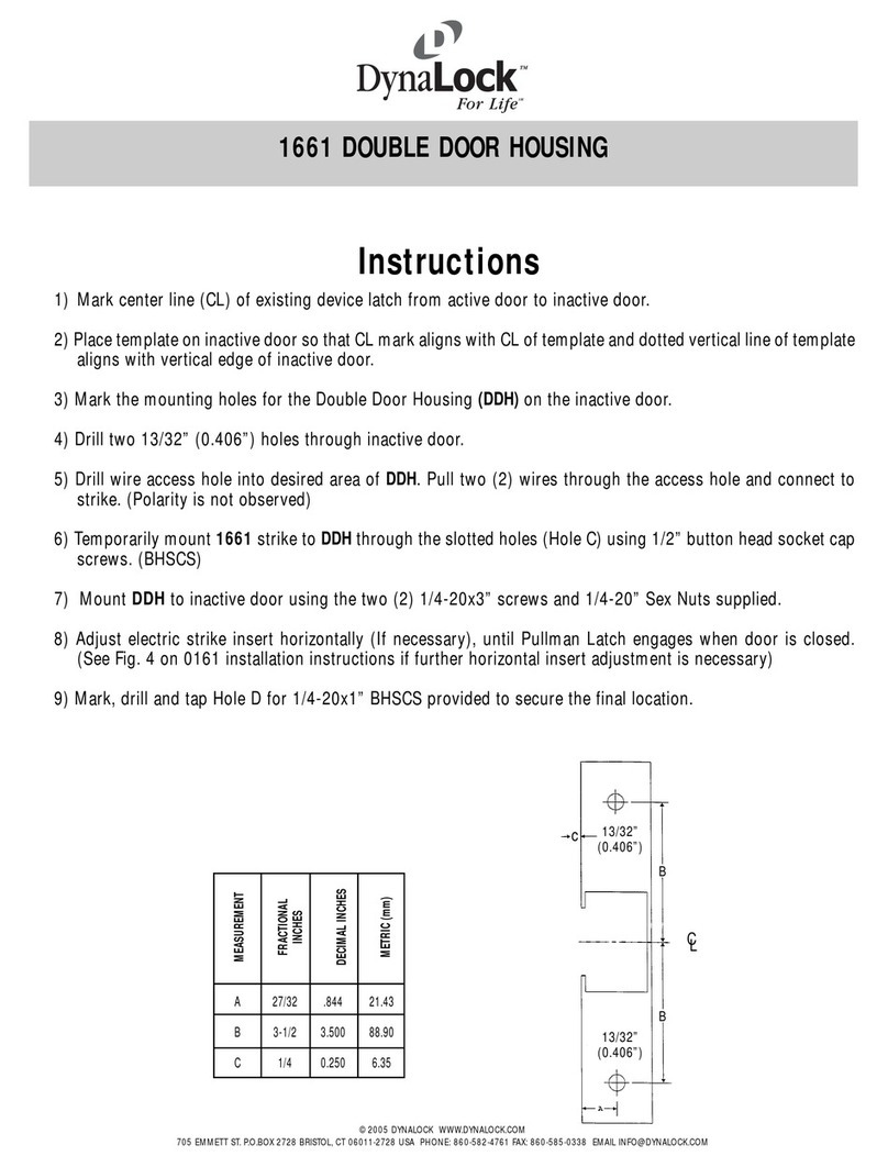 DynaLock 1661 User manual DynaLock 1661 User manual