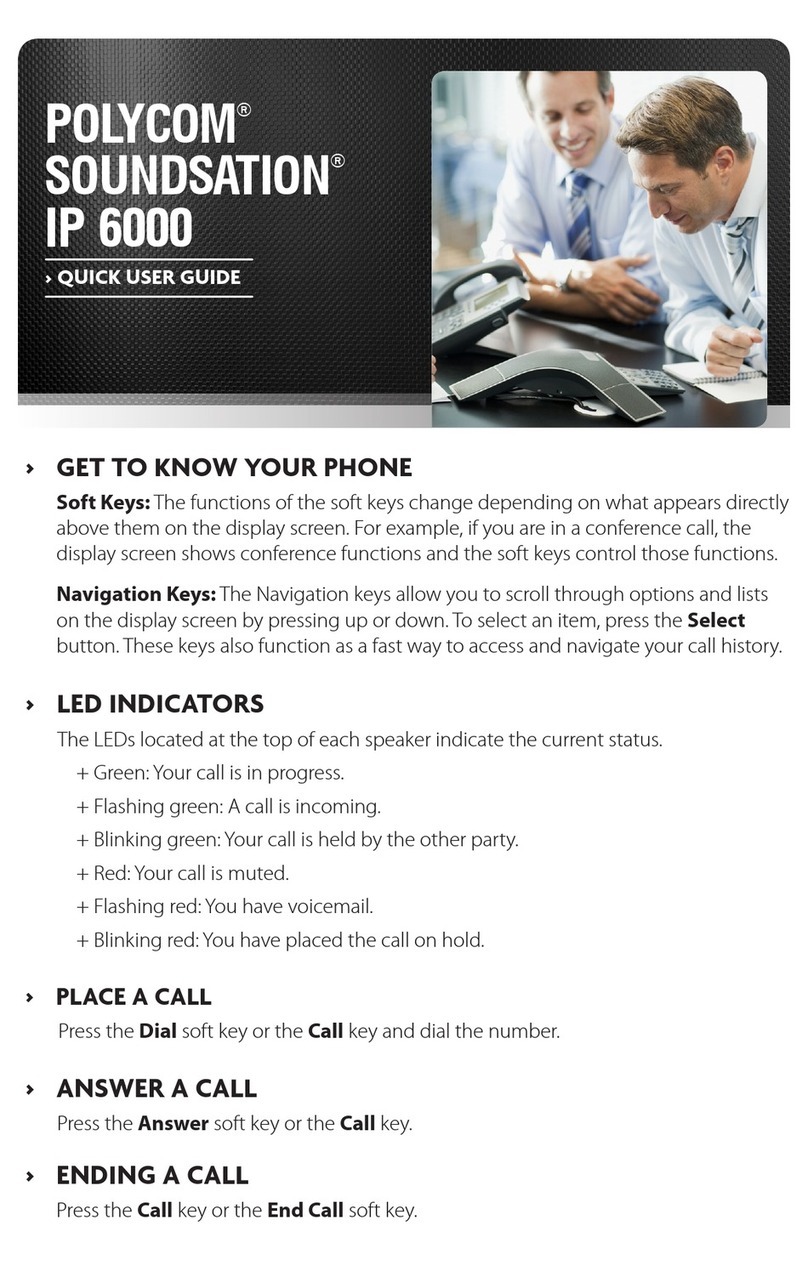 Polycom SOUNDSATION IP 6000 Instruction manual