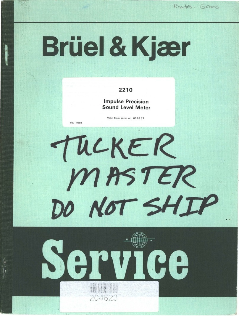 Brüel & Kjær 2210 Service instruction