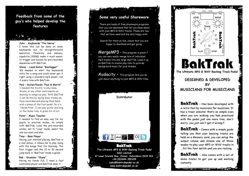 BakTrak BT1010 quick start guide