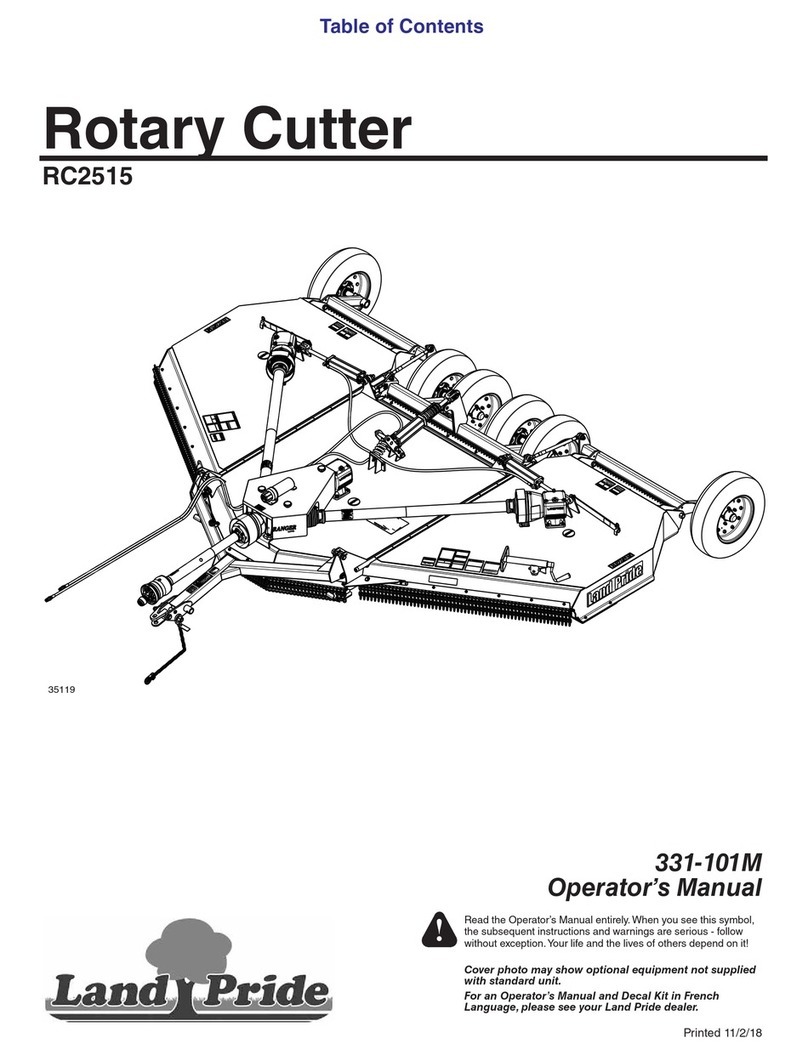 Land Pride RC2515 User manual