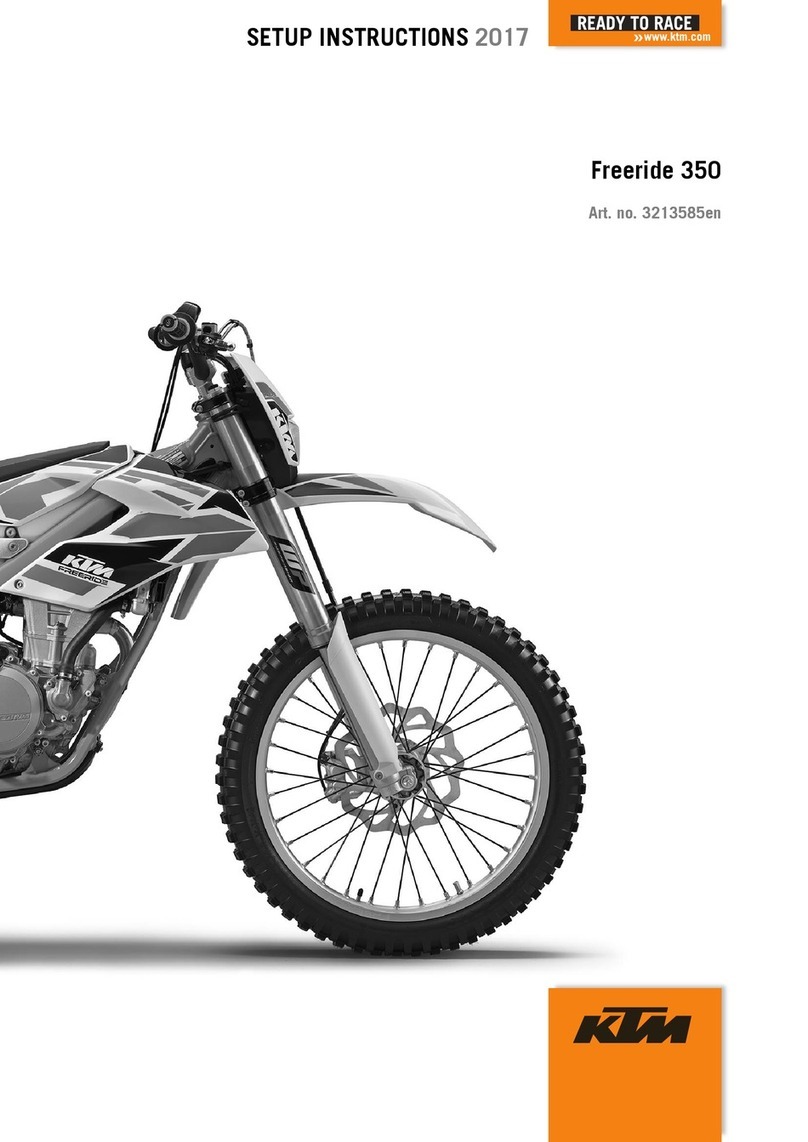KTM Freeride 350 2017 Series Setup instructions