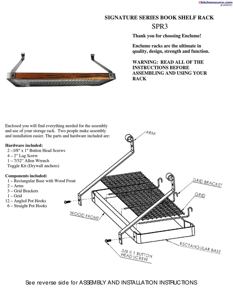Enclume Signature Series Instruction manual