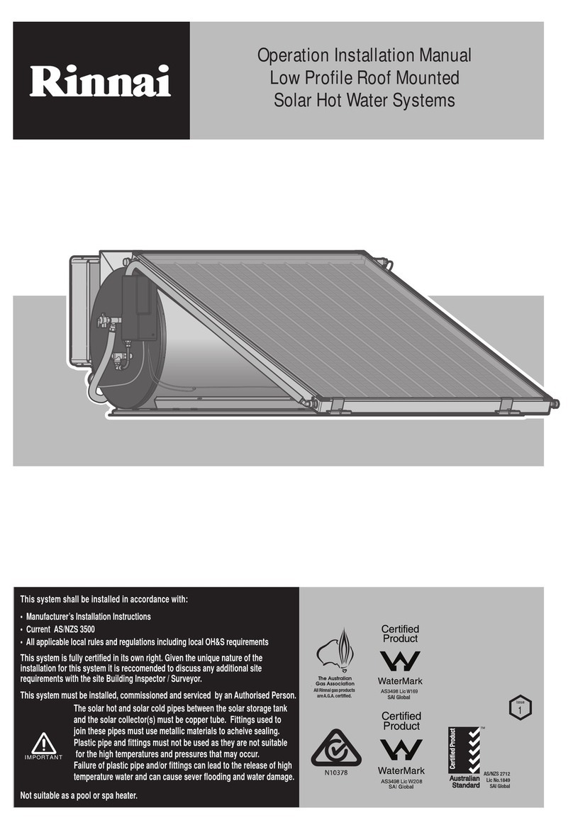 Rinnai Enduro XL SP250B Operation & installation manual