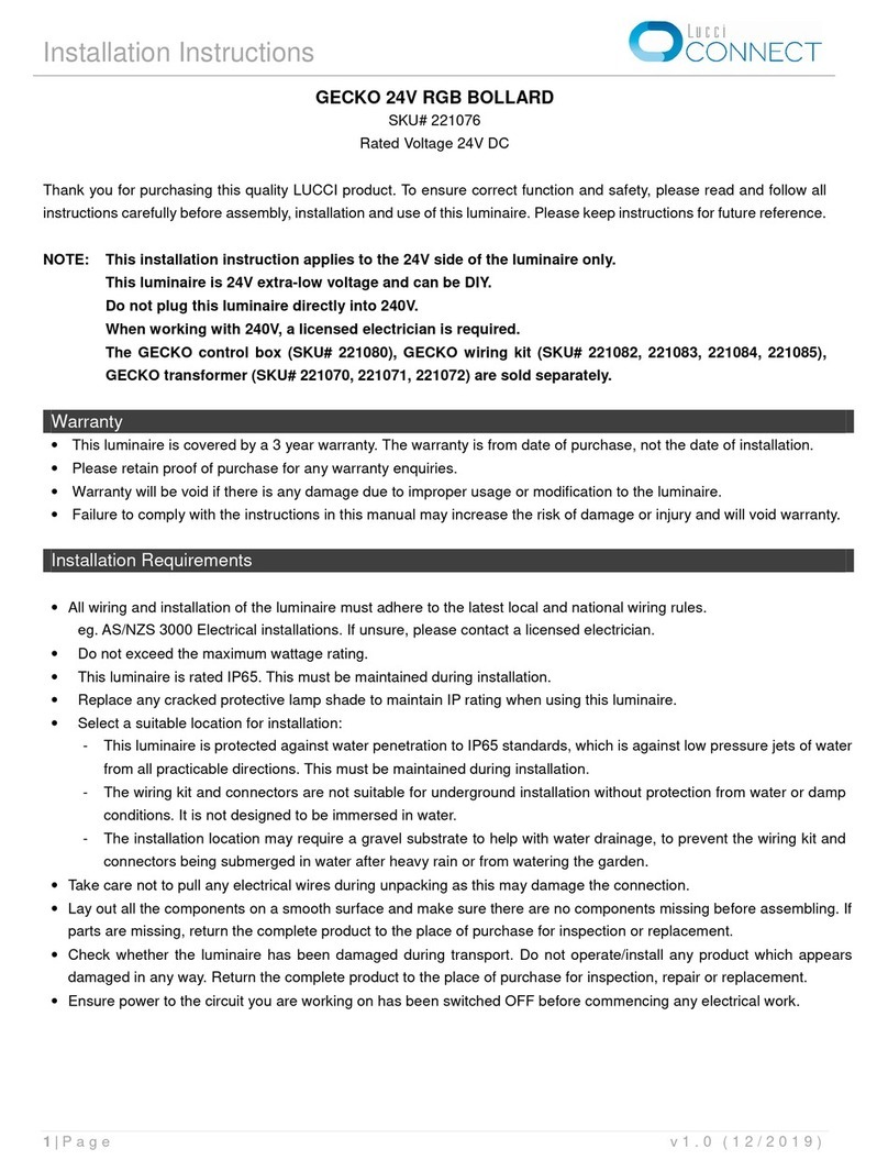 Lucci CONNECT GECKO 221076 installation instructions