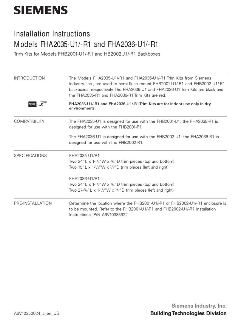 Siemens FHA2035-U1 User manual