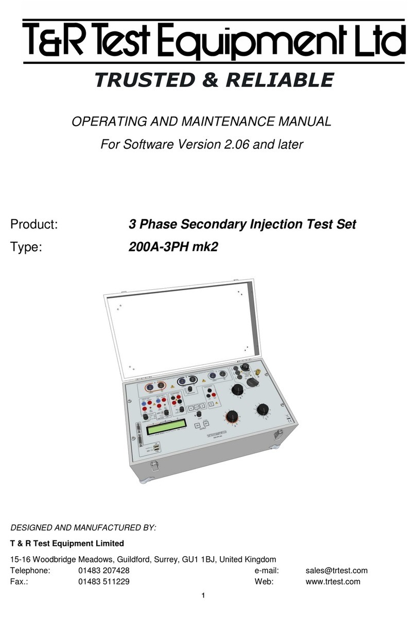 T&R 200A-3PH mk2 Operating instructions T&R 200A-3PH mk2 Operating instructions
