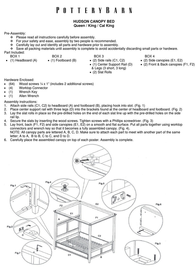 PotteryBarn HUDSON Series User manual PotteryBarn HUDSON Series User manual