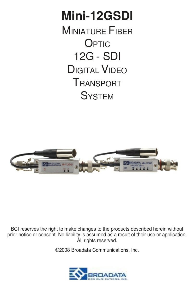 Broadata Mini-12GSDI user manual