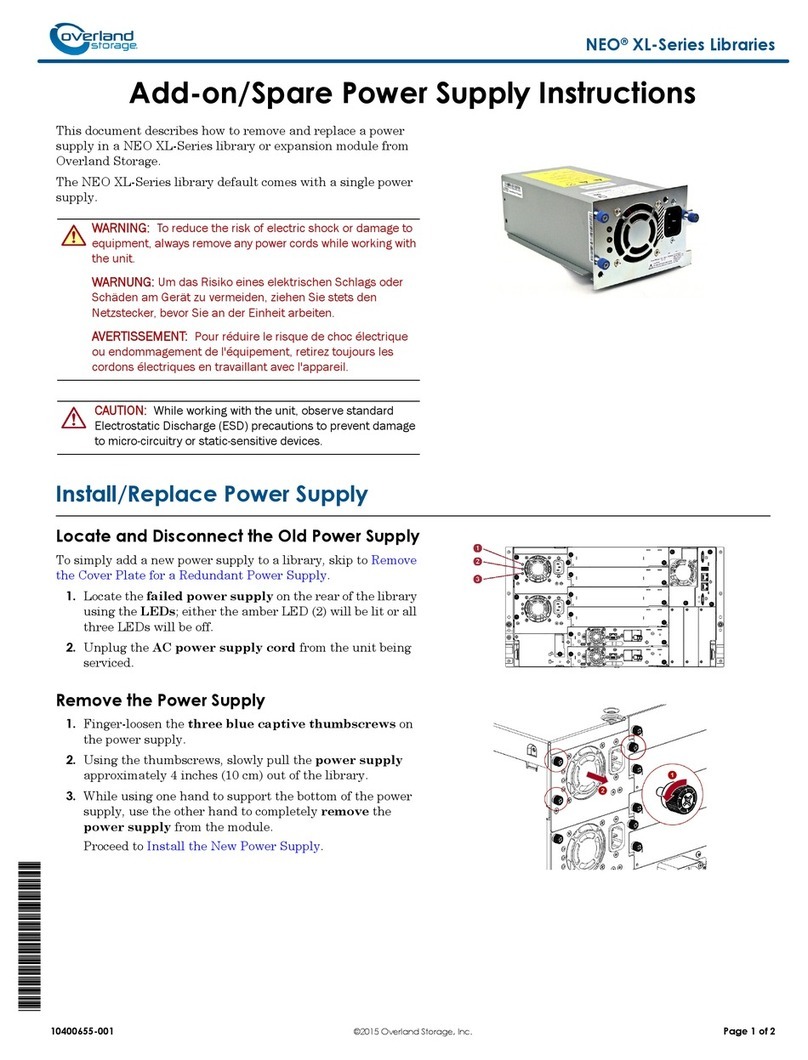 Overland Storage NEO XL Series instructions