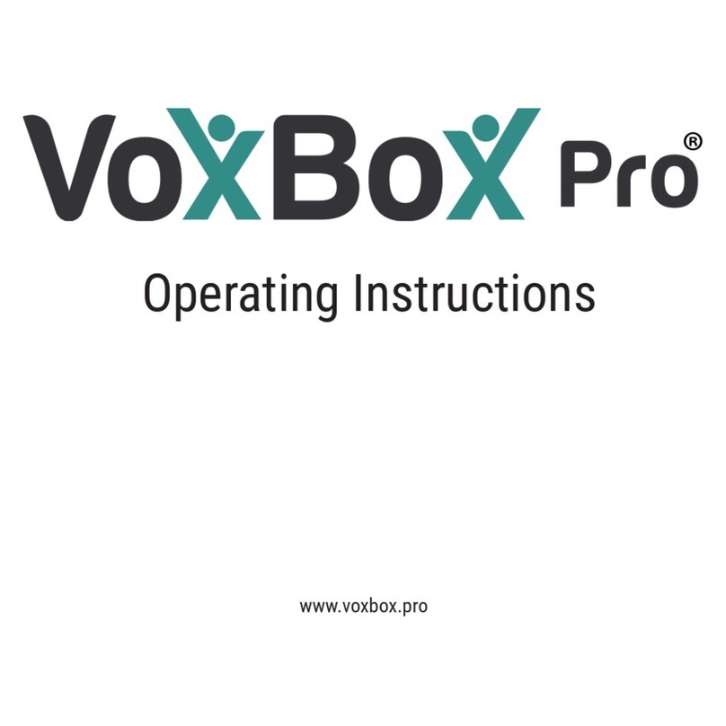 PrimeLight Design VoxBox Pro operating instructions