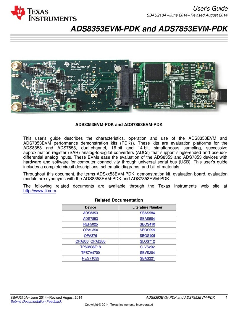 Texas Instruments ADS8353EVM-PDK User manual