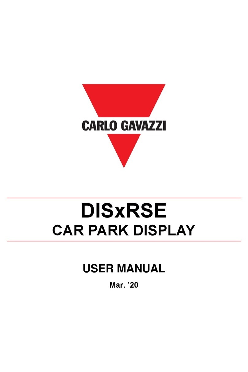 CARLO GAVAZZI DIS RSE Series user manual CARLO GAVAZZI DIS RSE Series user manual