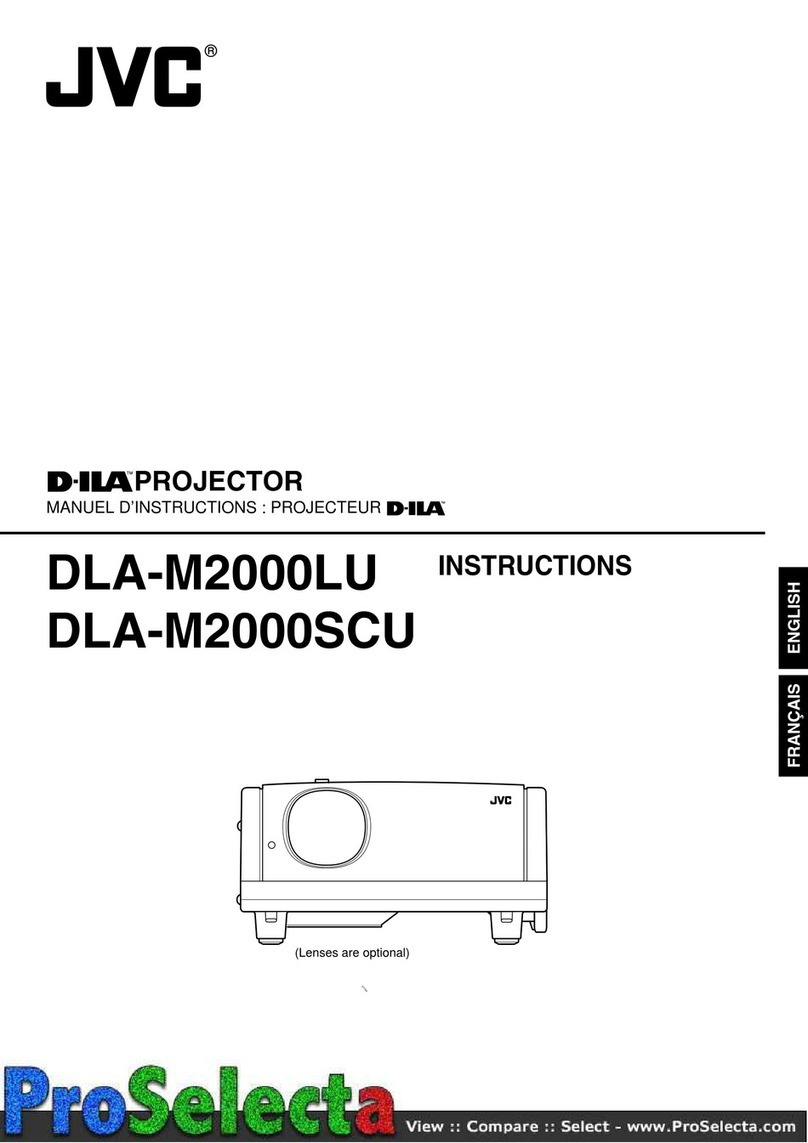 JVC DLA-M2000LU - 2000 Ansi Lumen D-ila Projector Less... User manual