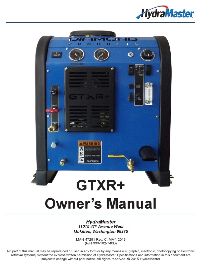 HydraMaster GTXR+ owner's manual