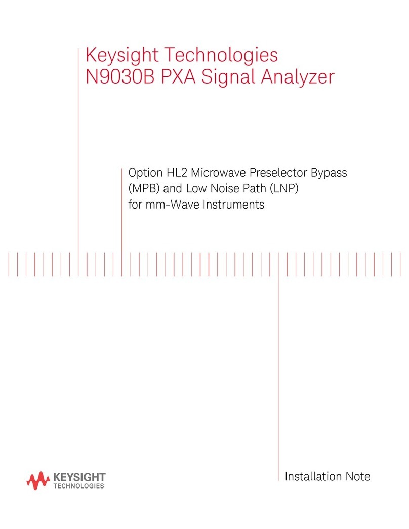 Keysight Technologies N9030B Installation and operation manual