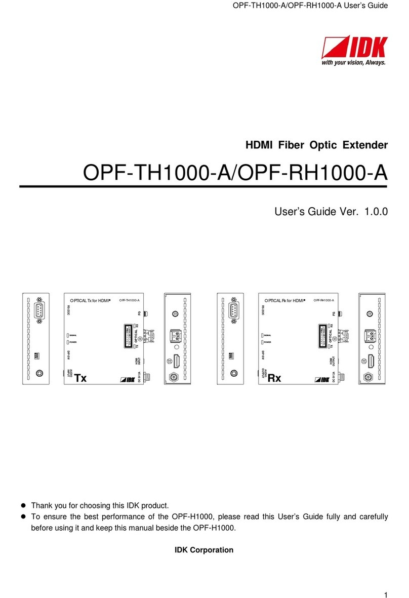 IDK OPF-TH1000-A user guide
