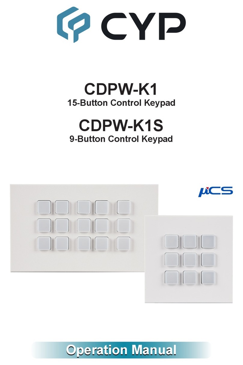CYP CDPW-K1 User manual