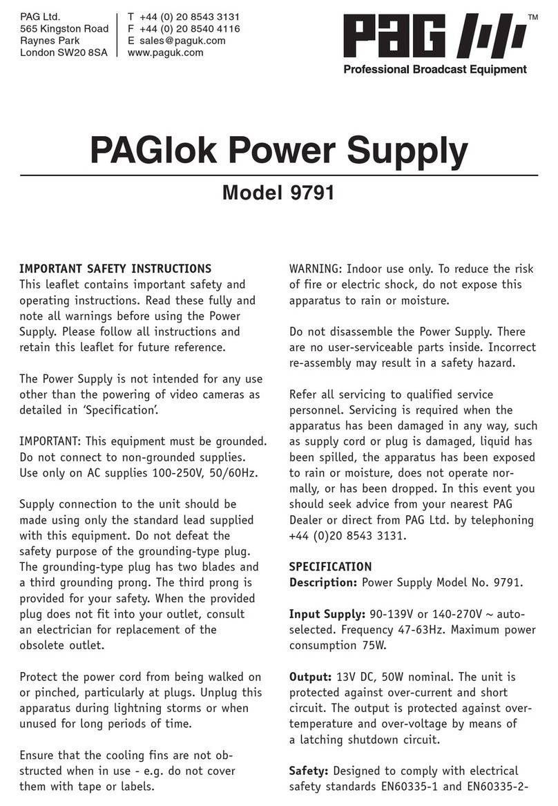 PAG PAGlok 9791 manual