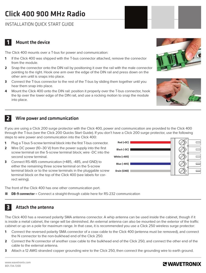 Wavetronix Click 400 Datasheet