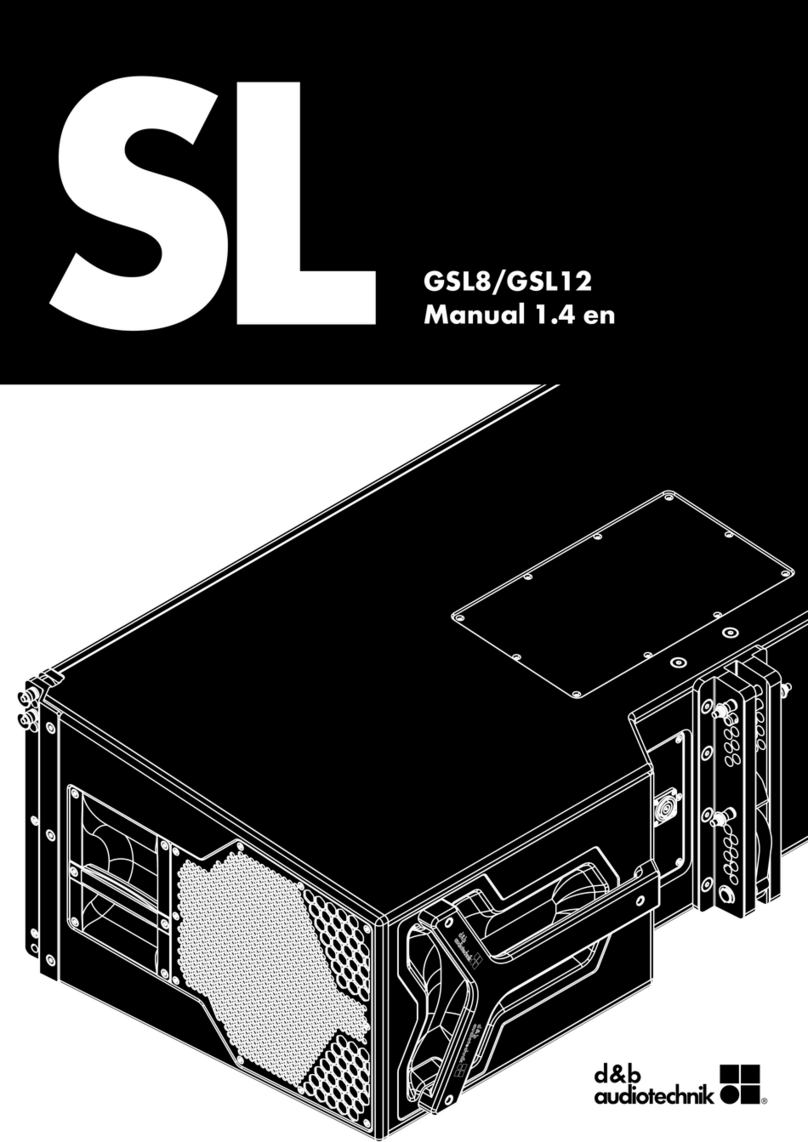 d & b audiotechnik SL Series User manual d & b audiotechnik SL Series User manual