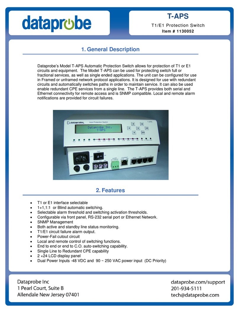 Dataprobe T-APS 1130052 user manual