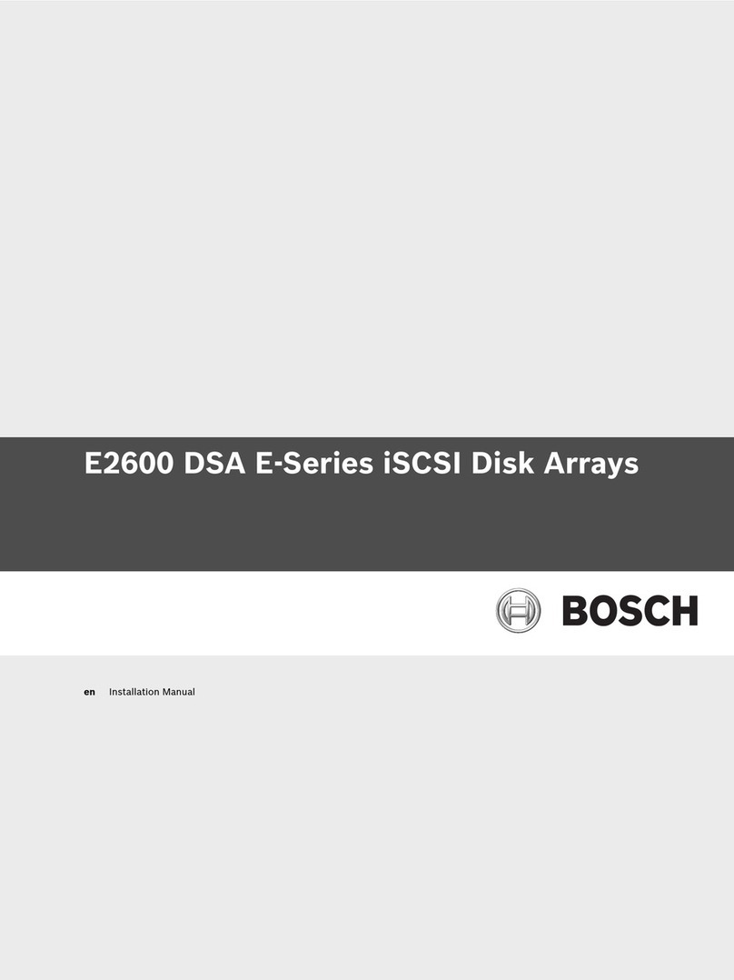 Bosch DSA E Series User manual