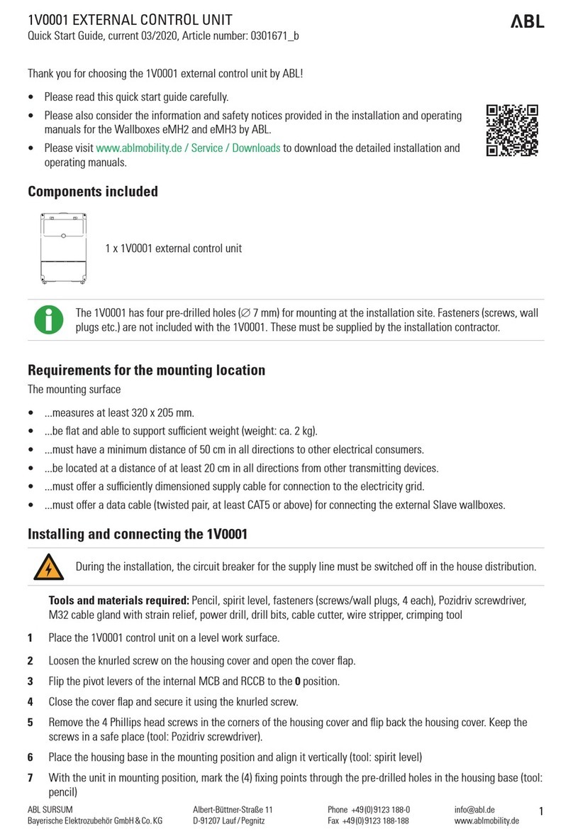 ABL 1V0001 User manual