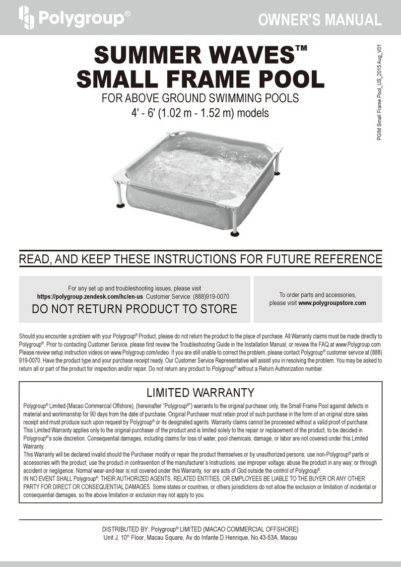 Polygroup Summer Waves Maintenance Kit owner's manual