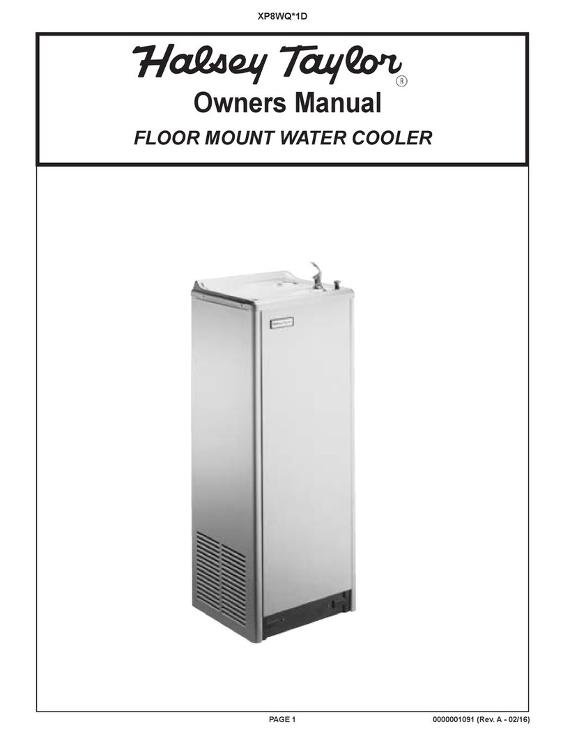 Halsey Taylor XP8WQ 1D Series User manual