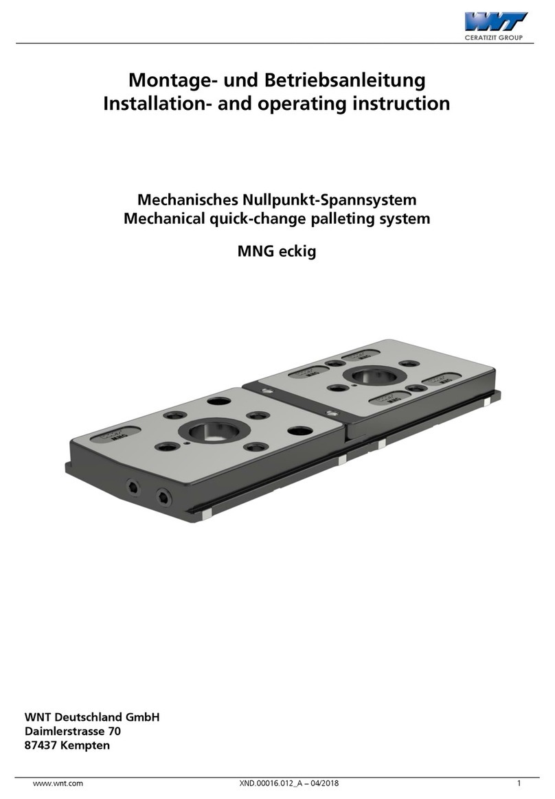 WNT MNG rectangular Installation and operating instructions