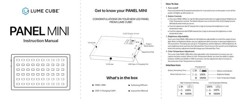 Lume Cube PANEL MINI User manual