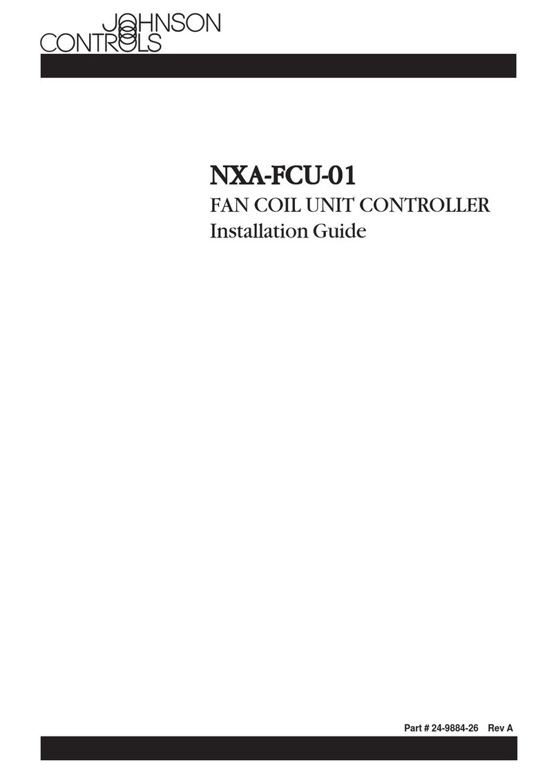 Johnson Controls NXA-FCU-01 installation guide Johnson Controls NXA-FCU-01 installation guide