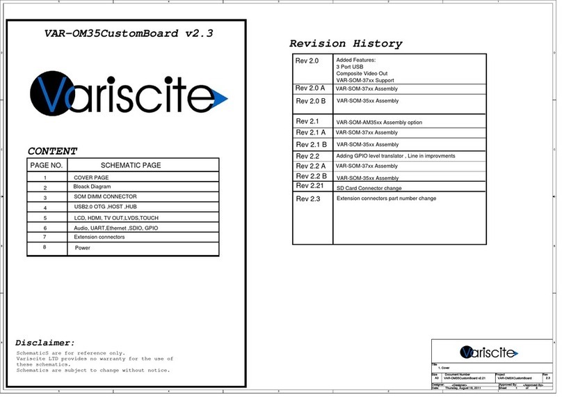 Variscite VAR-OM35CustomBoard v2.3 Quick start guide