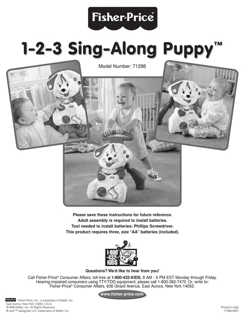 Fisher-Price 1-2-3 Sing-Along Puppy 71298 User manual