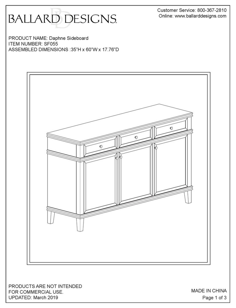 Ballard Designs Daphne SF055 quick start guide