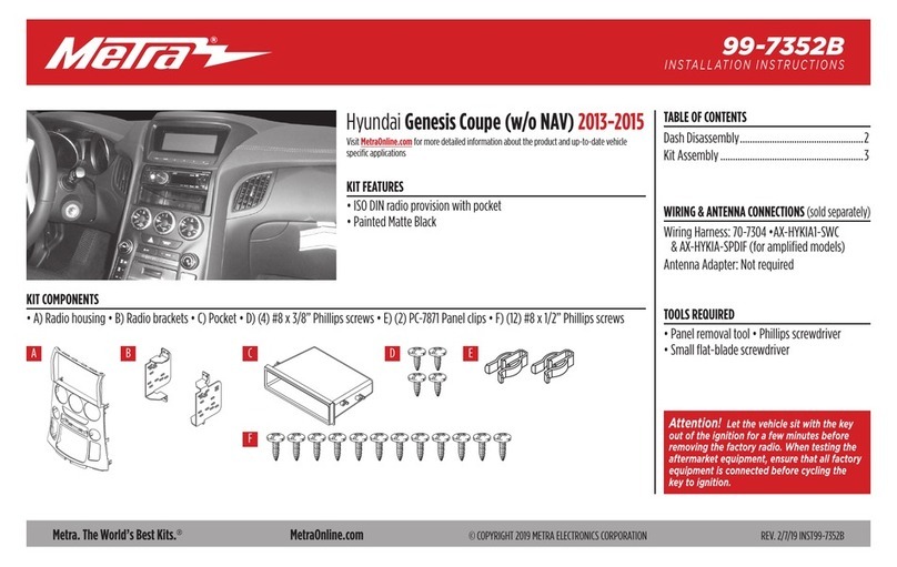 Metra Electronics 99-7352B User manual