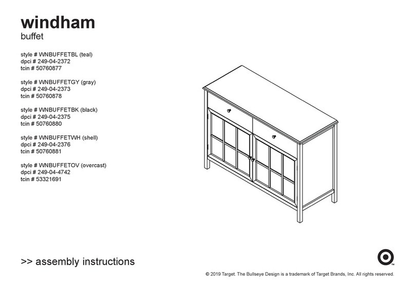 Target Windham WNBUFFETBL Assembly instructions Target Windham WNBUFFETBL Assembly instructions