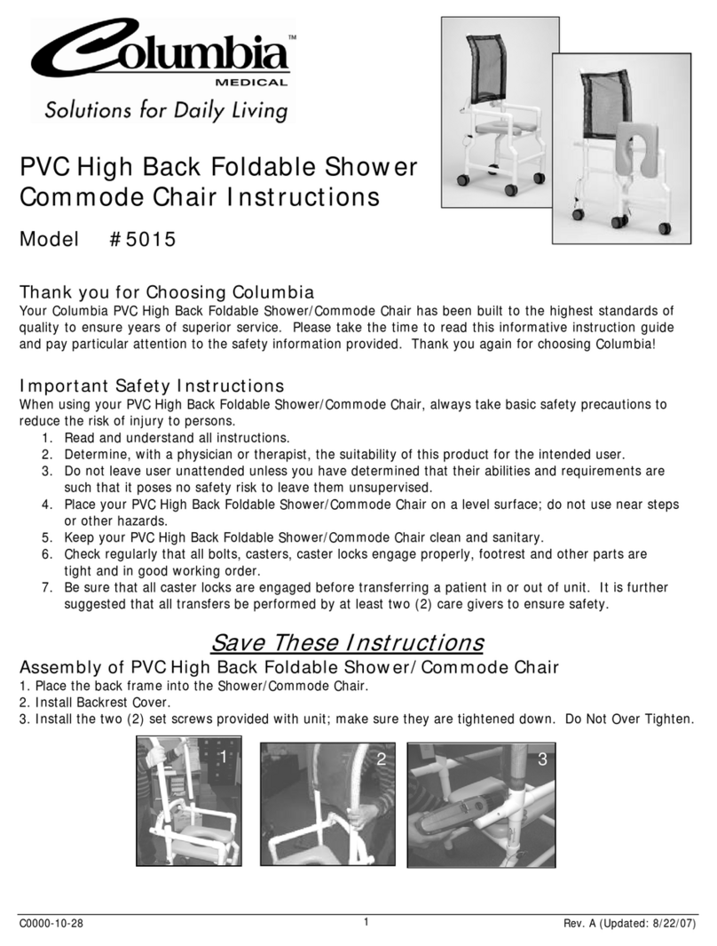 Columbia Medical 5015 User manual