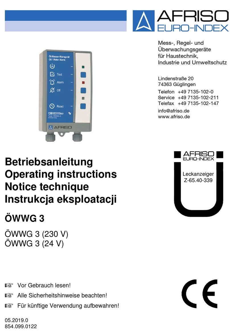 Afriso EURO-INDEX OWWG3 Series operating instructions
